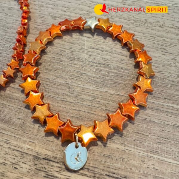Seelenstern Armband – Farbe Orange – Bild 5
