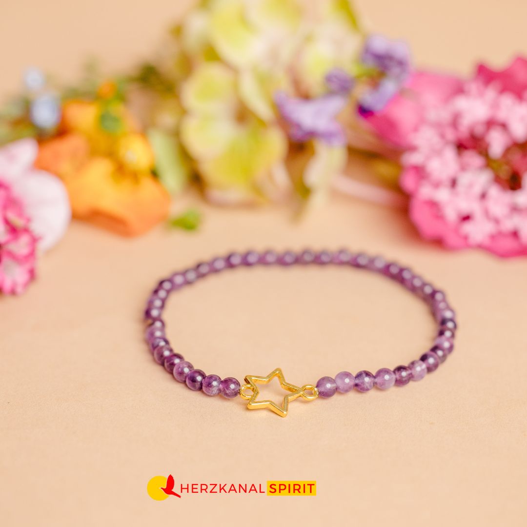 Amethyst Armband mit Stern – Schutz, Klarheit & spirituelle Eleganz – Bild 5