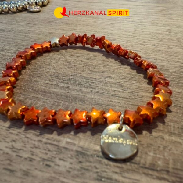 Seelenstern Armband – Farbe Orange – Bild 4