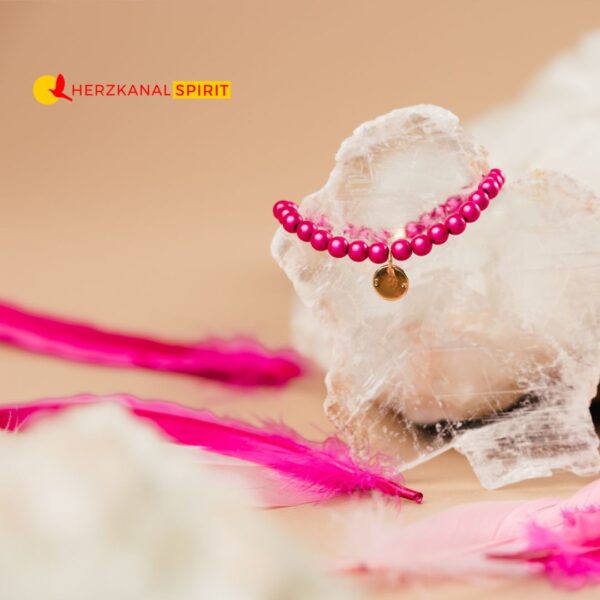 Lichtperlen-Armband 6mm pink