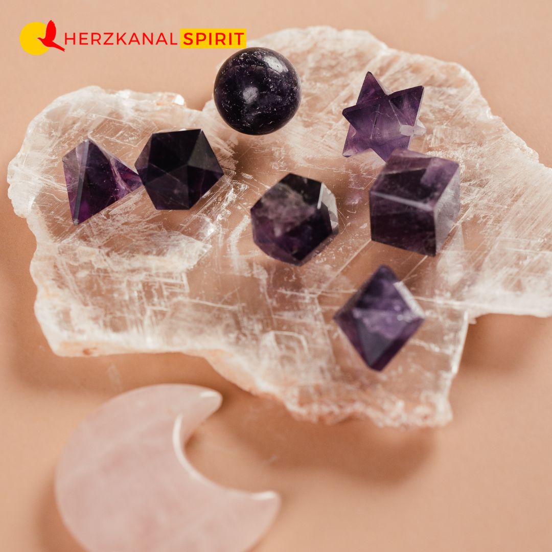Dein Heiliges Geometrie-Set Amethyst Steine – Bild 2