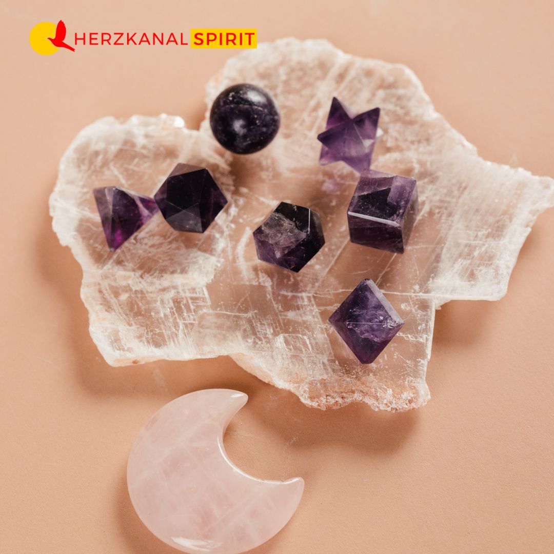 Dein Heiliges Geometrie-Set Amethyst Steine – Bild 3