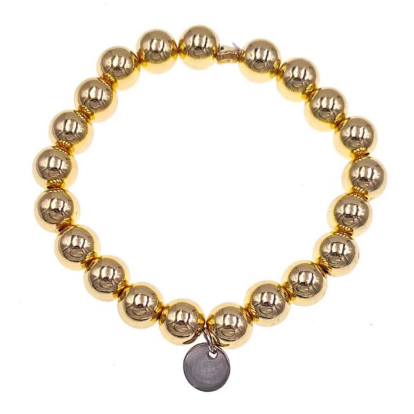Lichtperlen-Armband Goldfarben mit der Energie der Elohim des Goldenen Strahls – Bild 3
