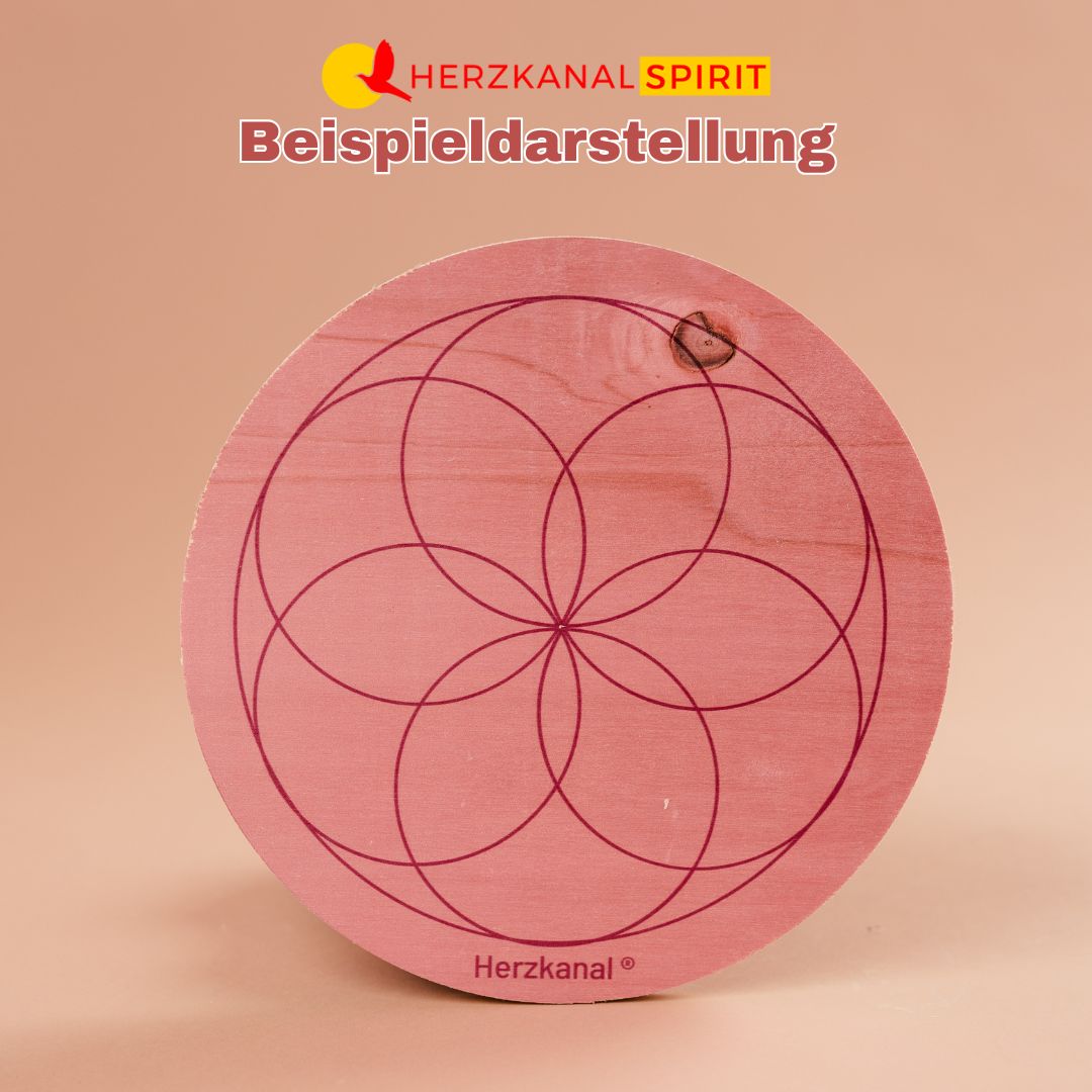 Metatron Holzplatte für Kristallgitter-Aufstellungen – Bild 5