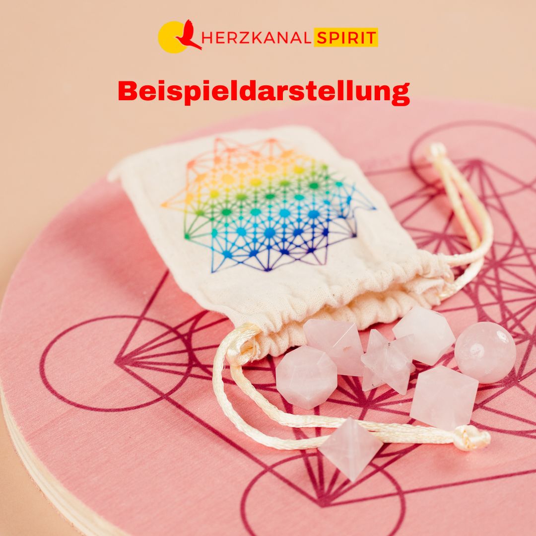 Metatron Holzplatte für Kristallgitter-Aufstellungen