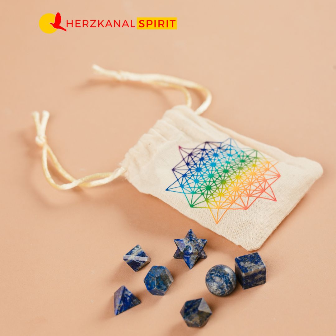 Dein Heiliges Geometrie-Set Lapislazuli Steine
