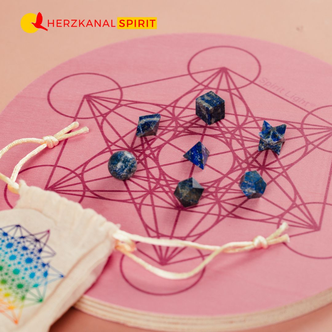 Dein Heiliges Geometrie-Set Lapislazuli Steine – Bild 2