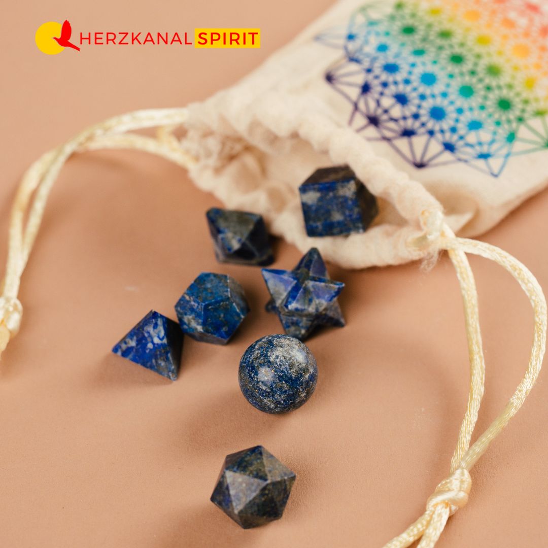Dein Heiliges Geometrie-Set Lapislazuli Steine – Bild 3