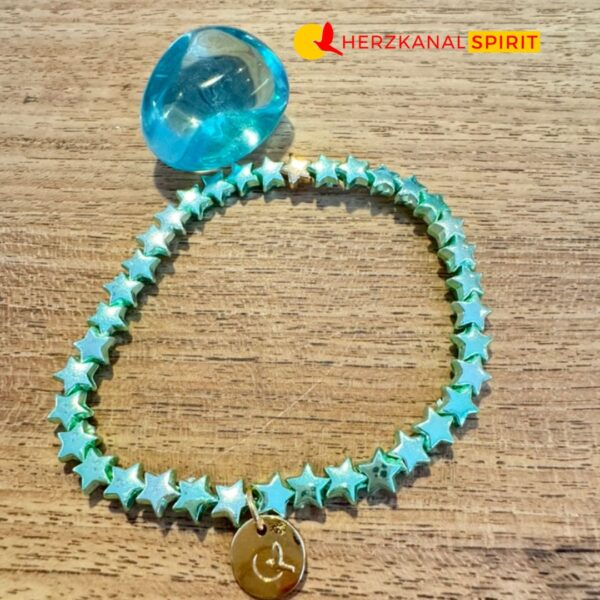 Seelenstern Armband – Farbe Türkis – Bild 4