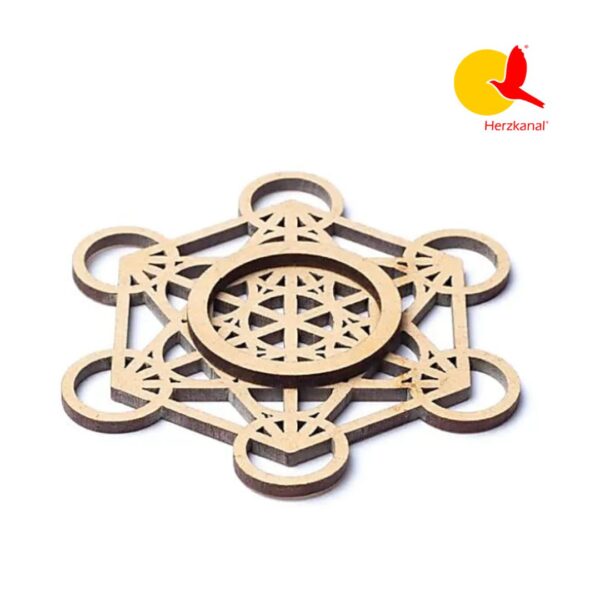 Edelsteinkugel-Ständer Metatron-Würfel – Harmonie, Schutz & Energieverstärkung