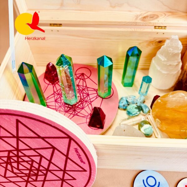 Holzkiste Abundance Aufbewahrung spirituell – Bild 3