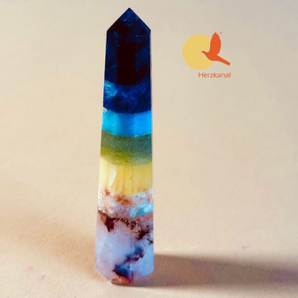 Regenbogen Obelisk Heilstein