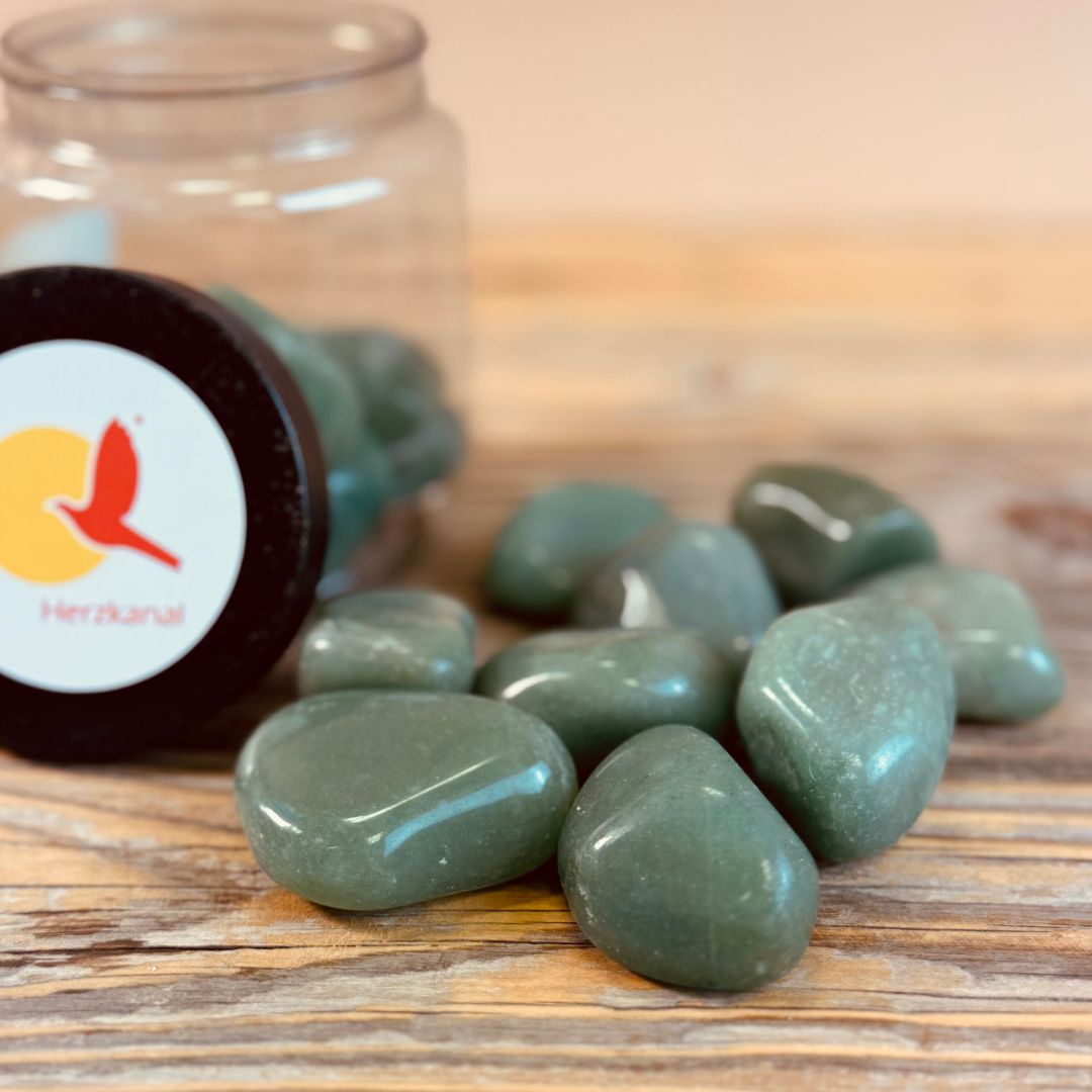 Grüner Quarz Trommelstein – Bild 4