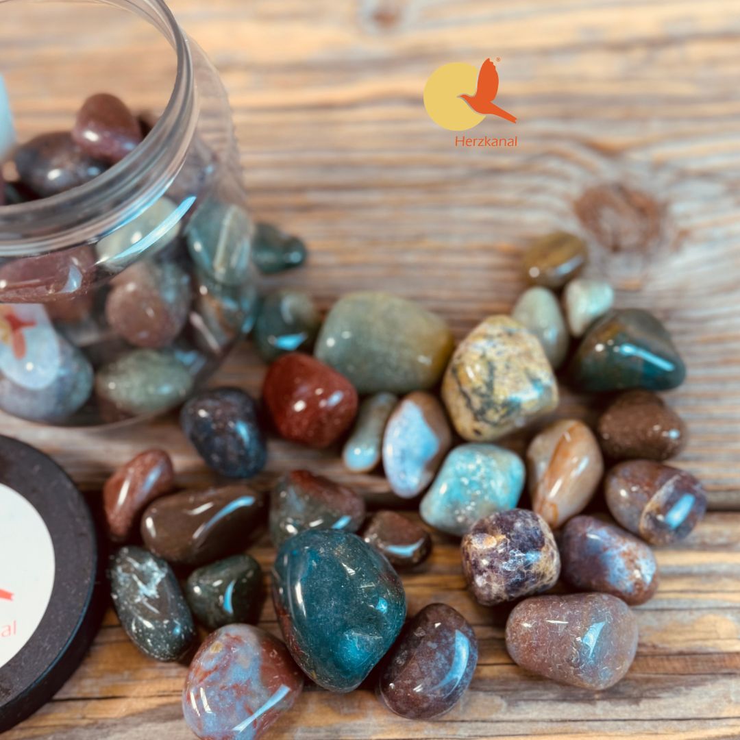 Heliotrop Blutstein Trommelstein – Bild 5