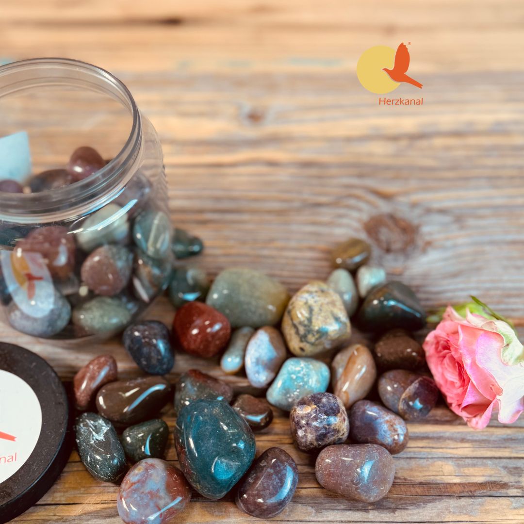 Heliotrop Blutstein Trommelstein – Bild 4