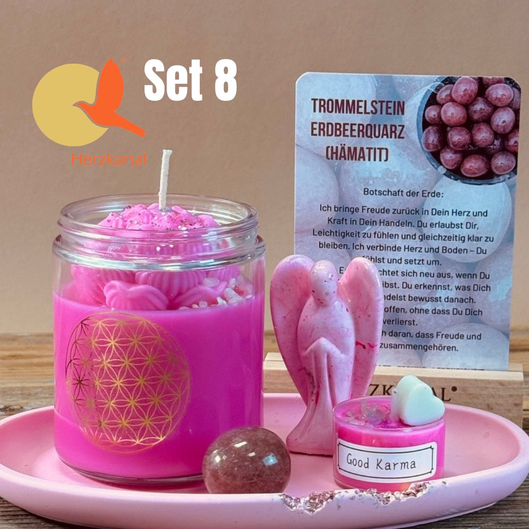 Set 8: LichtSchale Set HERZENSFREUDE – Liebe, Dankbarkeit & dein inneres Leuchten