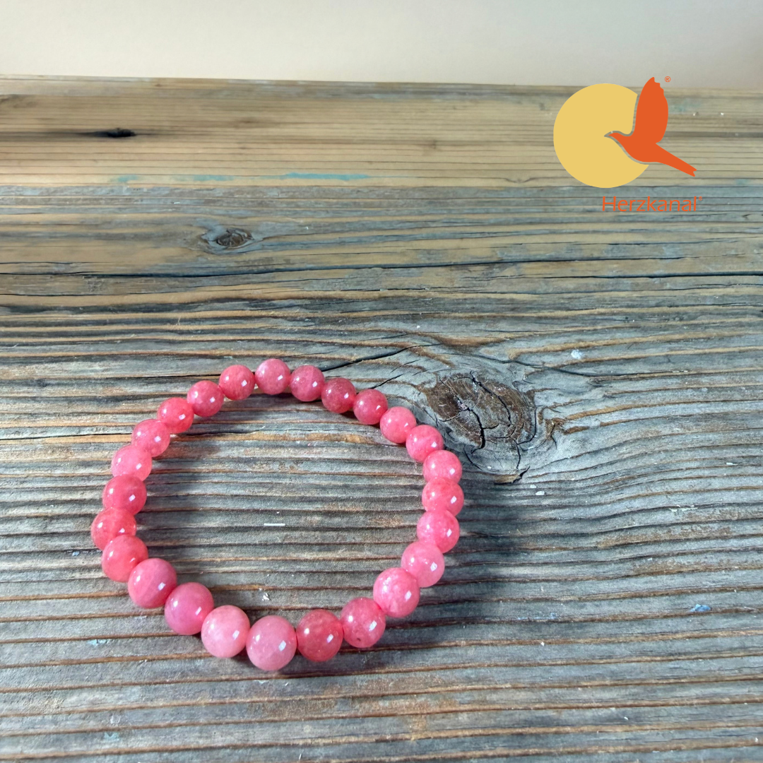 Erdbeerquarz Energie-Armband – Herzkraft, Lebensfreude & Erdung